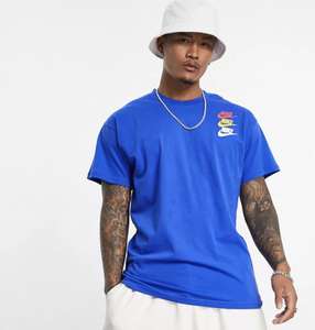 T-shirt Nike avec logo multicolore - Bleu