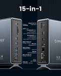 Station d'accueil Thunderbolt 15 en 1 ORICO, 40 Gbit/s 8K à 30 Hz, PD65W, 2X USB-C 3.1 Gen 2, USB-A 3.1 Gen 2, 2X USB-A (Vendeur tiers)
