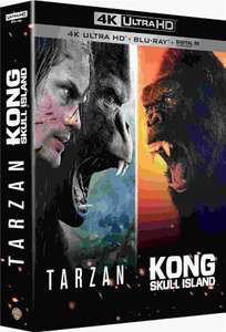 Blu-ray 4K Kong : Skull Island + Tarzan