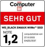 SSD Interne M.2 NVMe 4.0 Western Digital WD_Black SN850X - 2 To