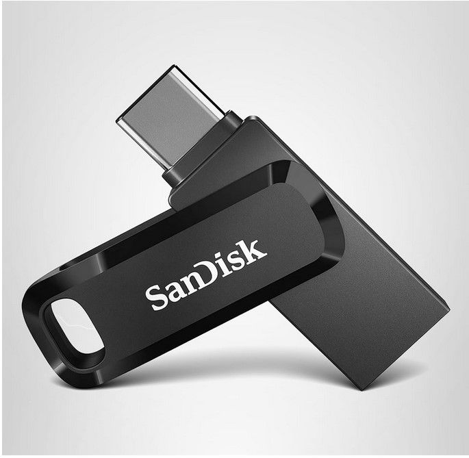 Clé USB C SanDisk Ultra Dual Drive Go - 3.2 Gen 1, 256 Go, USB Type-C, connecteur USB Type-A