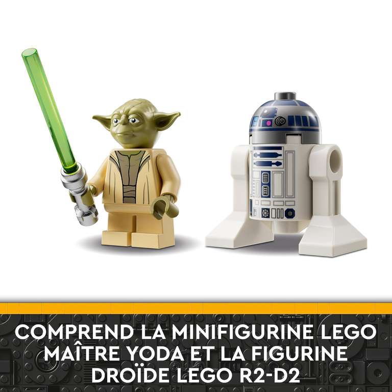 Jeu de construction Lego Star Wars Le Chasseur Jedi de Yoda - 75360 (via coupon)