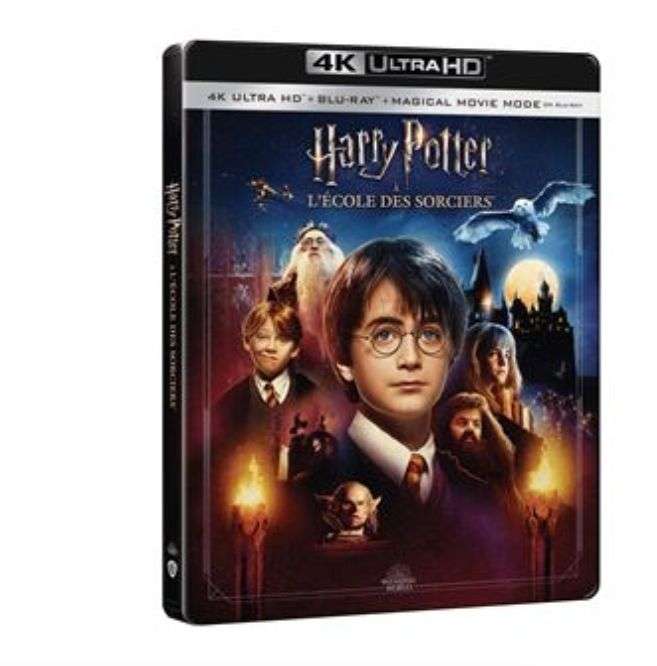 Harry Potter à l'école des sorciers Steelbook Blu-ray 4K Ultra HD