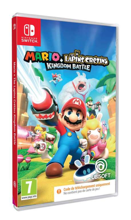 Mario + The Lapins Crétins Kingdom Battle sur Nintendo Switch (code dans la boîte)