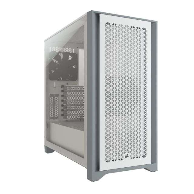 Pack Corsair Blanc: Boitier PC 4000D Airflow (Fenêtre Verre trempé) +  Alimentation RM750 2021 (750W, 80+ Gold) + 3 Ventilateurs RGB SP120 –