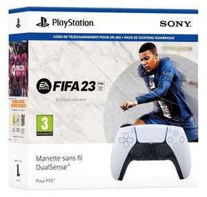 Pack Manette sans fil Sony PS5 DualSense + FIFA 23 (+ 8.50€ en RP) - Vendeur Micromania