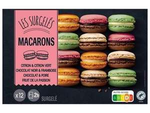 Boîte de 12 macarons surgelés Premium - Différentes variétés