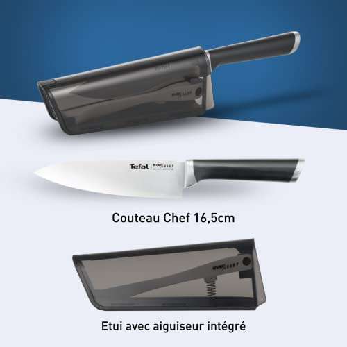 Promo Couteau chef TEFAL Ever Sharp + aiguiseur 