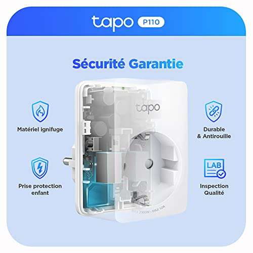 Prise connectée Tapo P110 - Suivi de consommation –