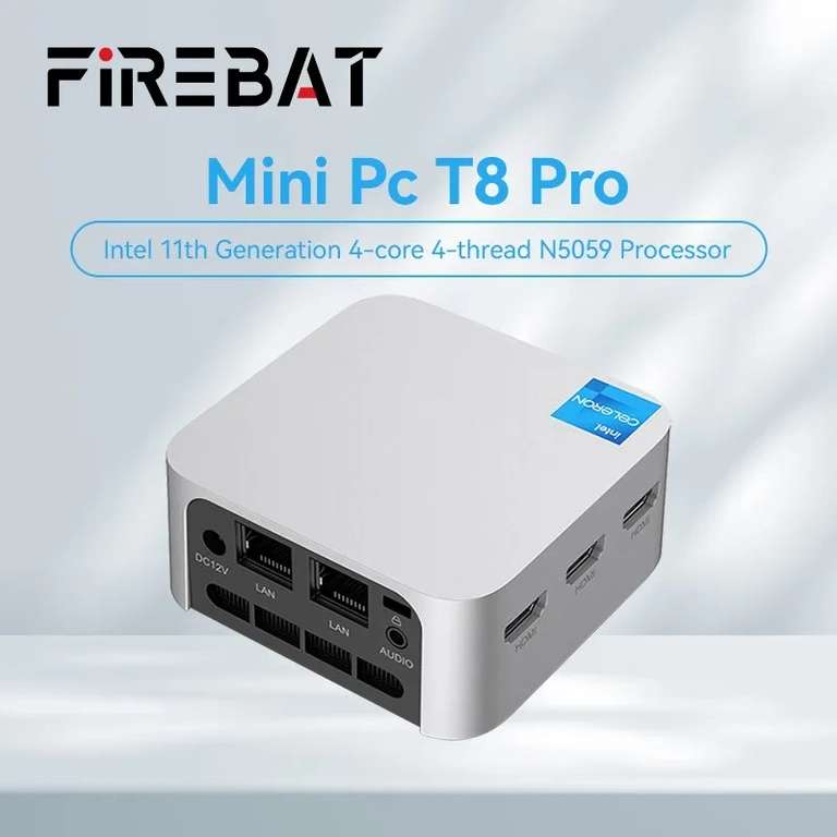 Mini PC Firebat -T8 Pro - N5095, 8 Go Ram, 256 Go,