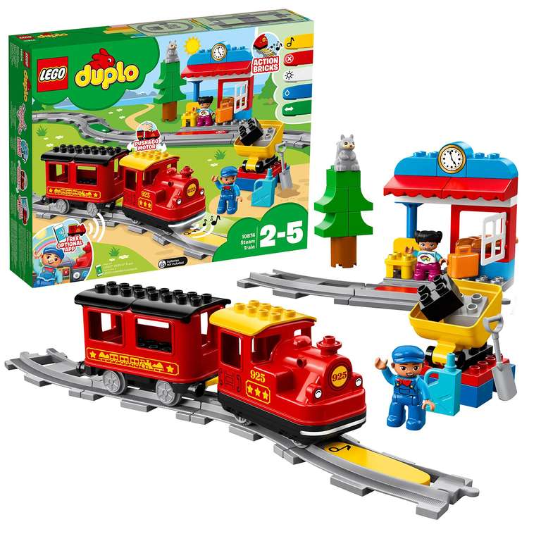 Jeu de construction Lego Duplo (10874) - Ma Ville Le Train à Vapeur –