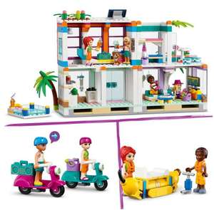 Jeu de construction Lego Friends - La maison de vacances sur la plage n°41709 - Menton (06) / Brignoles (83) / Sarlat-la-Canéda (24)