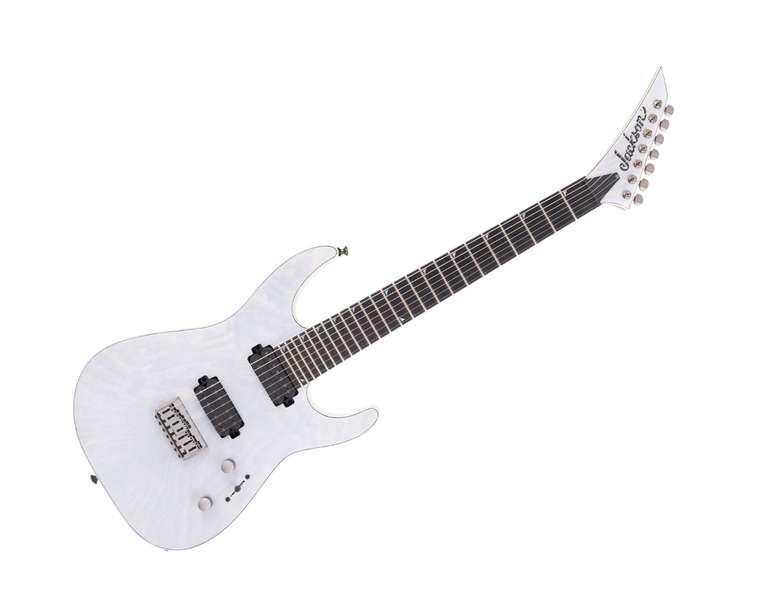 Guitare électrique 7 cordes Jackson Pro Series Soloist SL7A MAH HT (Unicorn White)