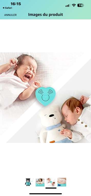 myHummy Aide à l'endormissement pour bébé