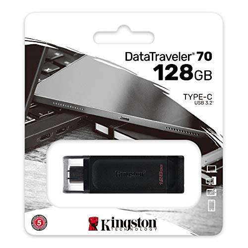 Clé USB 3.2 Type-C Kingston DataTraveler 70 (DT70) - 128 Go