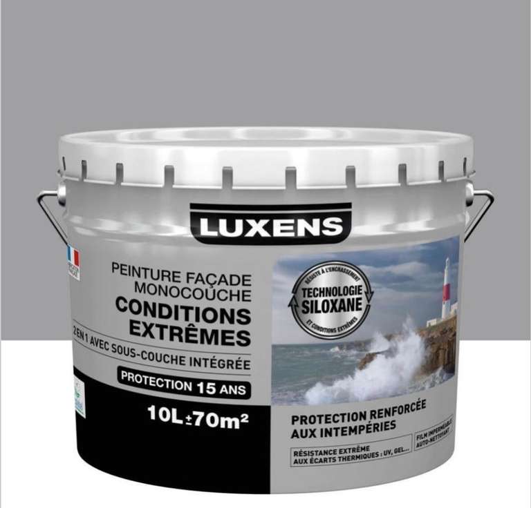 Peinture façade Conditions extrêmes Luxens - gris2, 10L - Cholet (49)