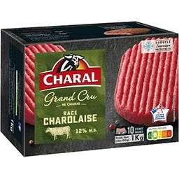 Boite de 10 steaks hachés Charal Grand Cru Race Charolaise (Via 3.09€ sur la carte fidélité)