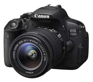 Appareil photo Reflex Canon EOS 700D + Obj. Canon EF-S IS STM 18 - 55 mm f/3.5 - 5.6 (vendeur tiers)