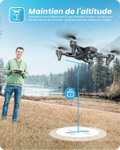 Drone DEERC D10 - caméra 2K, contrôle gestuel, maintien d'altitude, 2 batteries (via coupon - vendeur tiers ainsi qu'avec le code 38EY3WPO)