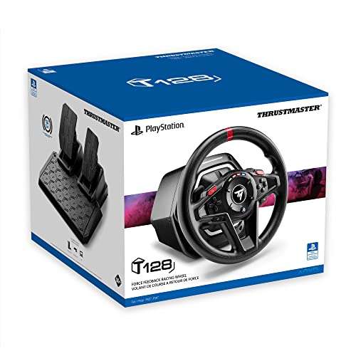 [Prime] Volant de Course à retour de force + Pédales Magnétiques Thrustmaster T128 - PlayStation 5, PlayStation 4 & PC
