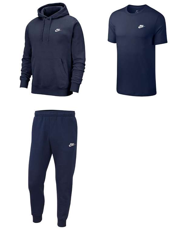 Ensemble de survêtement Nike Sportswear Gris & Blanc pour homme