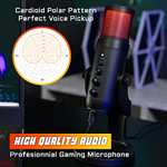 Microphone de bureau USB The G-Lab K-Mic Natrium Gaming RGB pour PC/PS4/PS5 (Vendeur tiers)