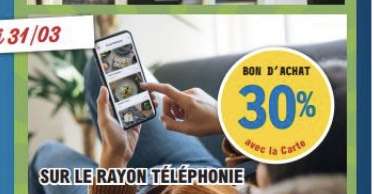 Sélection d'offres promotionnelles - Ex: 30% offerts en bon d’achat sur la téléphonie - Béziers (34)