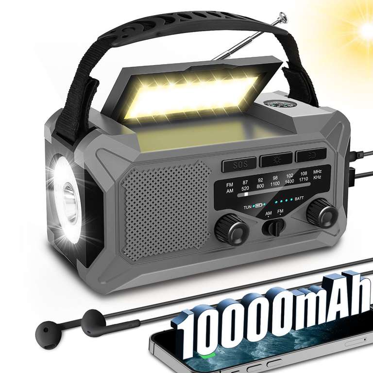Radio Solaire biaoqinbo 10000mAh AM/FM (Vendeur Tiers)