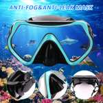 Masque De Plongée en Apnée, Snorkeling Anti-Buée Vue Panoramique Réglable Anti-Fuite (Vendeur Tiers)