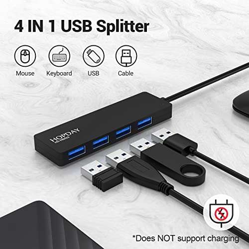 Hub USB 3.0 Hopday HD-HB023 - 4 Ports (via coupon)