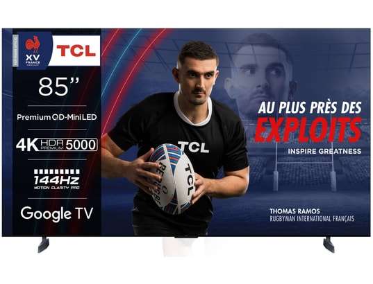 TV 85" TCL 85XMQLED98 - Mini LED, 4K, 144Hz, Google TV
