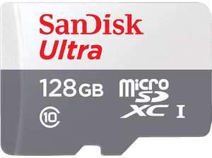 [Carte de fidélité] Carte microSDXC SanDisk Ultra - 128 Go, UHS-I, Classe 10 (Frontaliers Allemagne)