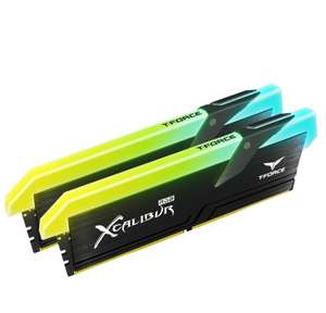 Kit Mémoire RAM T-force Xcalibur General Edition RGB - 2 x 8 Go (16 Go), DDR4 3600 MHz (TF5D416G3600HC18EDC01)