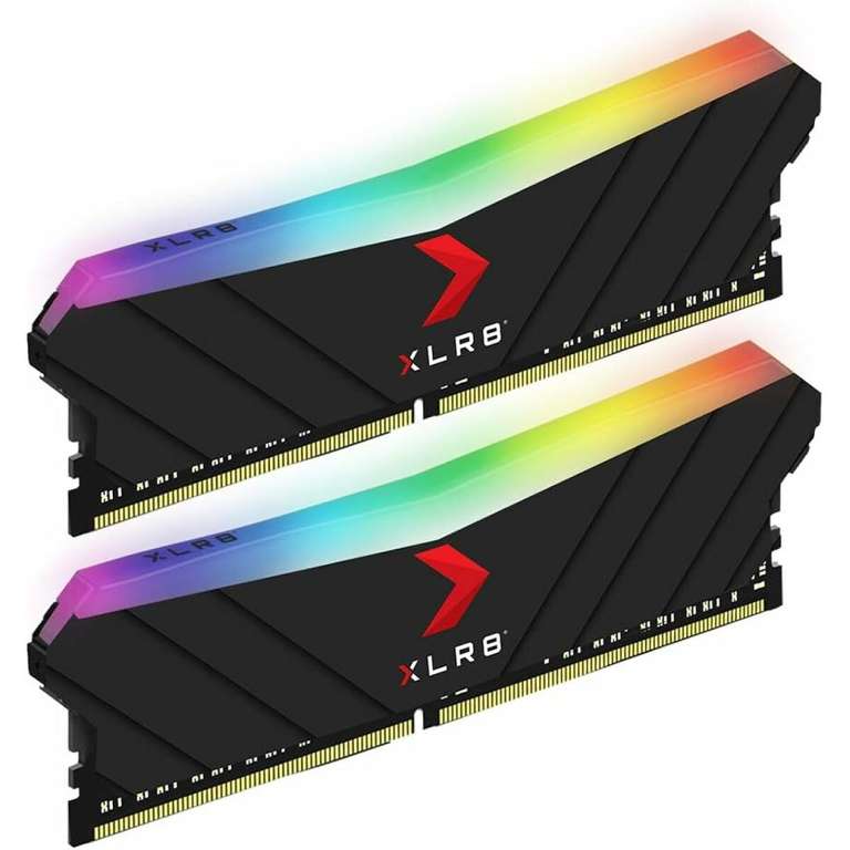 Kit Mémoire RAM PNY XLR8 EPIC-X RGB - 32 Go (2x16Go), DDR4, 3200MHz, CL16  (MD32GK2D4320016XRGB) –