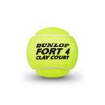[Prime] Tube de 4 balles de Tennis Dunlop Fort Clay Court