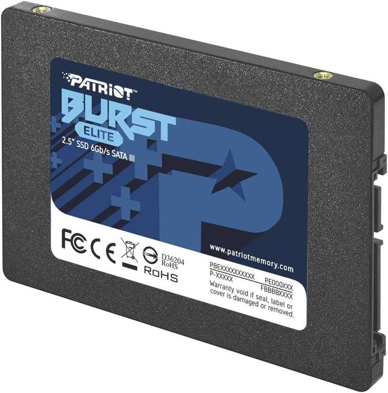SSD interne 2.5" Patriot Burst Elite - 960 Go, 3D NAND (Vendeur tiers)