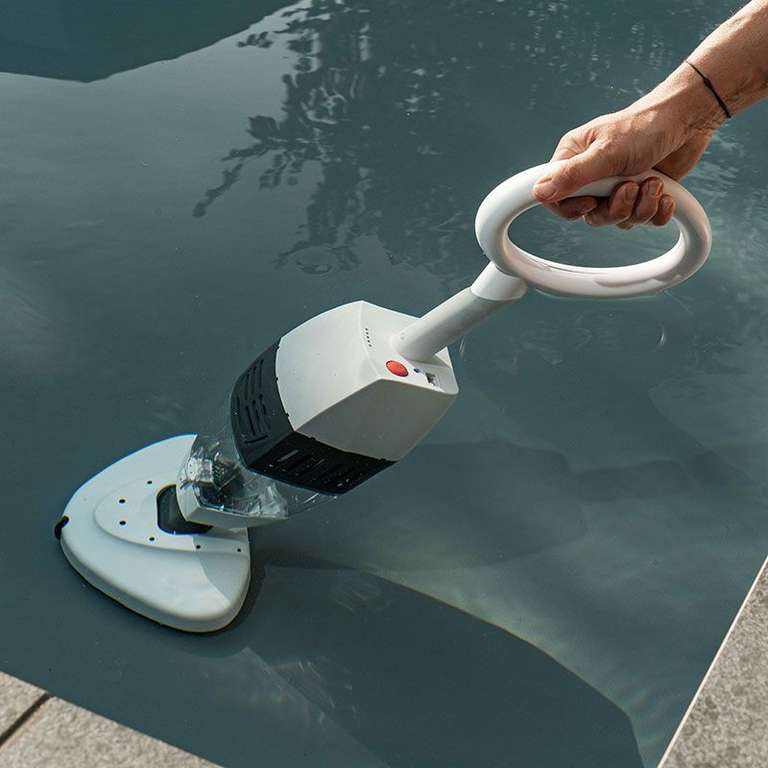 Aspirateur de piscine/spa sans fil Ubbink Pool Accu Cleaner - Manche télescopique, Autonomie 1h, Batterie 2500 mAh