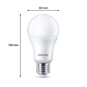 Ampoules LED Philips - Lot De 6 - Équivalent 100W - E27 - Blanc Chaud - Non Dimmable