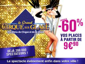 Sélection de Places pour le Grand Cirque sur Glace en promotion - Ex : Place en tribune familiale - Nice (06) - Cirque-vip.com