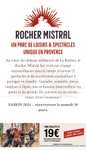 1000 billets non datés Rocher Mistral - Parc Mistral, La Barben (13)