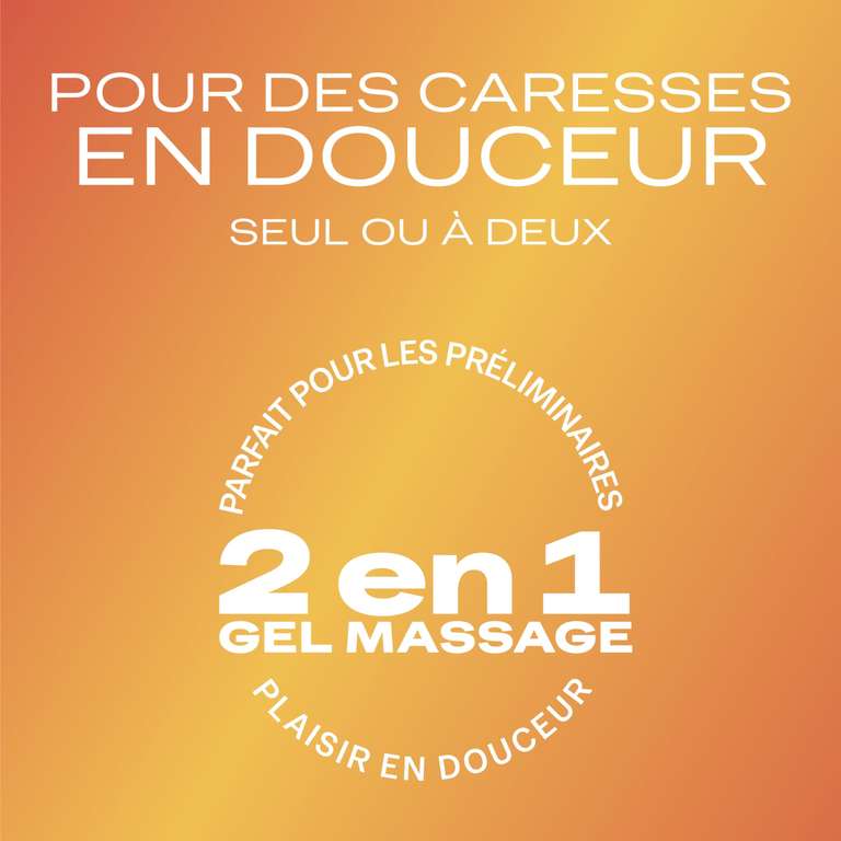 Gel De Massage Lubrifiant Sensuel Durex À Base D'Eau - 2 en 1 - Aux Extraits d'Ylang Ylang - 200ml (via coupon et abonnement)
