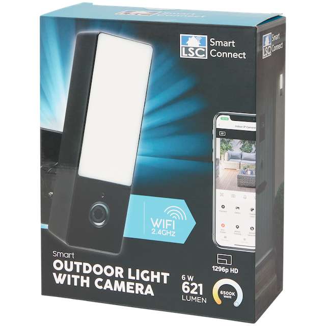 Éclairage extérieur avec caméra intelligente LSC Smart Connect