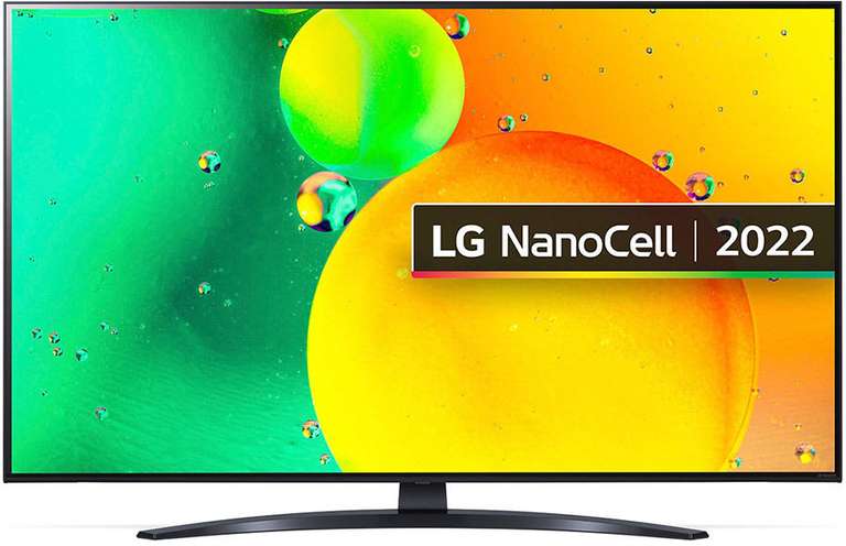 15% de remise fidélité sur les TV LG Nanocell - Ex : TV 50" LG 50NANO76 - 50 Hz, Active HDR, Smart Tv (via 74.99€ sur la carte)
