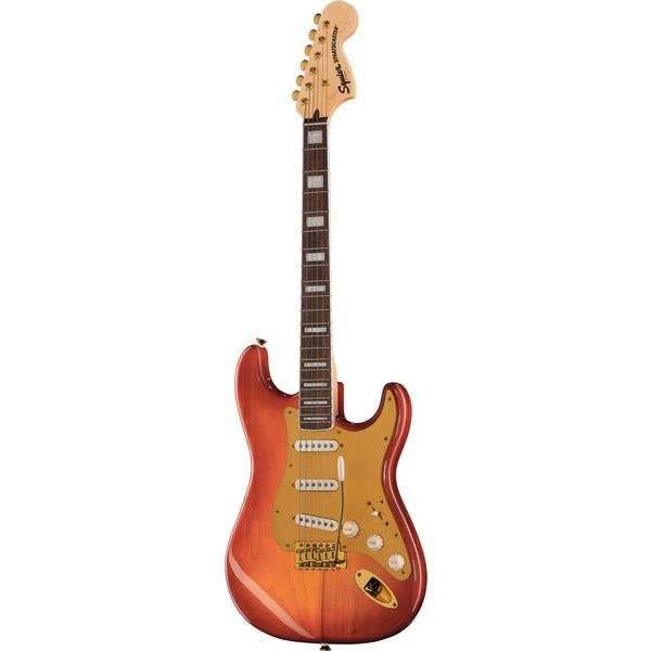 Guitare Squier 40th Anniversary Gold Edition Stratocaster Sienna Sunburst