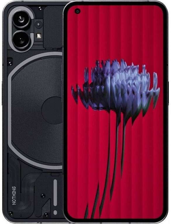 Smartphone 6.55" Nothing Phone 1 - OLED FHD+ 120 Hz, Snapdragon 778G+, RAM 8 Go, 128 Go, 50+50 MP, 4500 mAh / 33W (Entrepôt France)