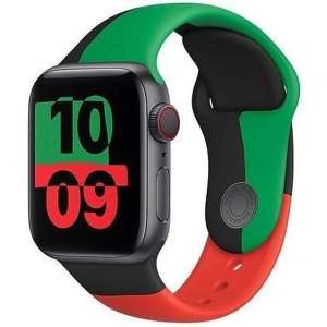 Montre connectée Apple Watch Series 6 Cellular - 4G, 44 mm, Bracelet Noir, vert et rouge