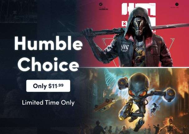Humble Bundle Choice - Avril 2022 - Ghostrunner + Destroy All Humans! + 6 Jeux sur PC (Dématérialisé - Steam)