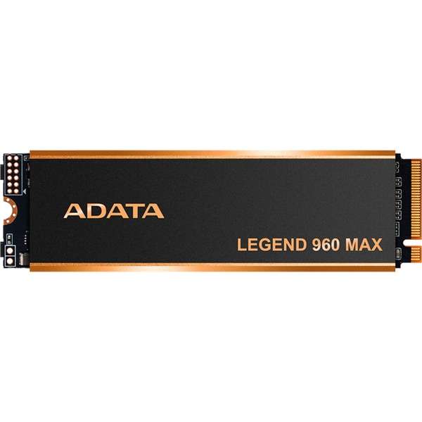 SSD interne M.2 NVMe ADATA Legend 960 Max (‎‎ALEG-960M-2TCS) - 2 To, 7400-6800 Mo/s, Dissipateur inclus, Compatible PS5