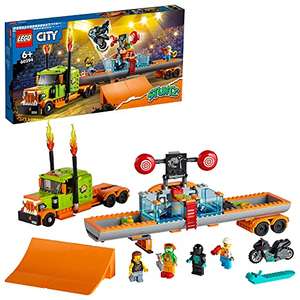 Lego City 60294 - Stuntz Le Camion de Spectacle des Cascadeurs, Moto à Rétrofriction, Bassin