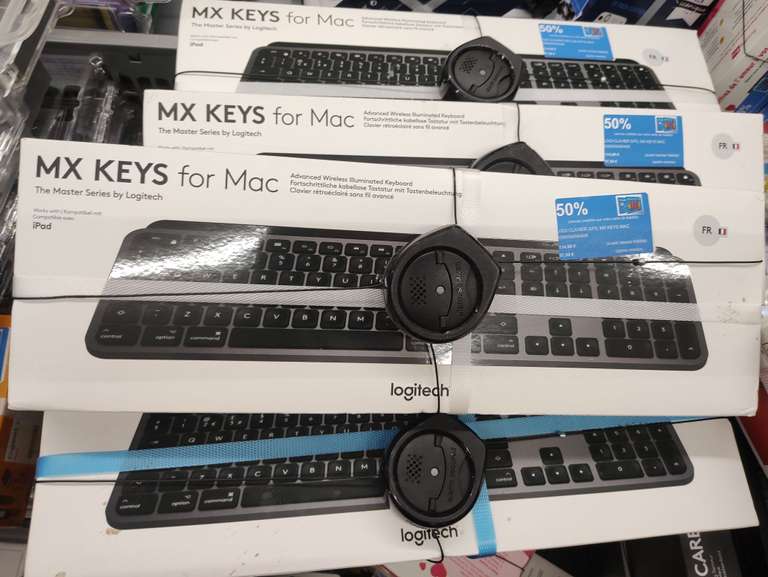 Clavier sans-fil Logitech MX Keys for Mac (Via 57.49€ sur Carte Fidélité)